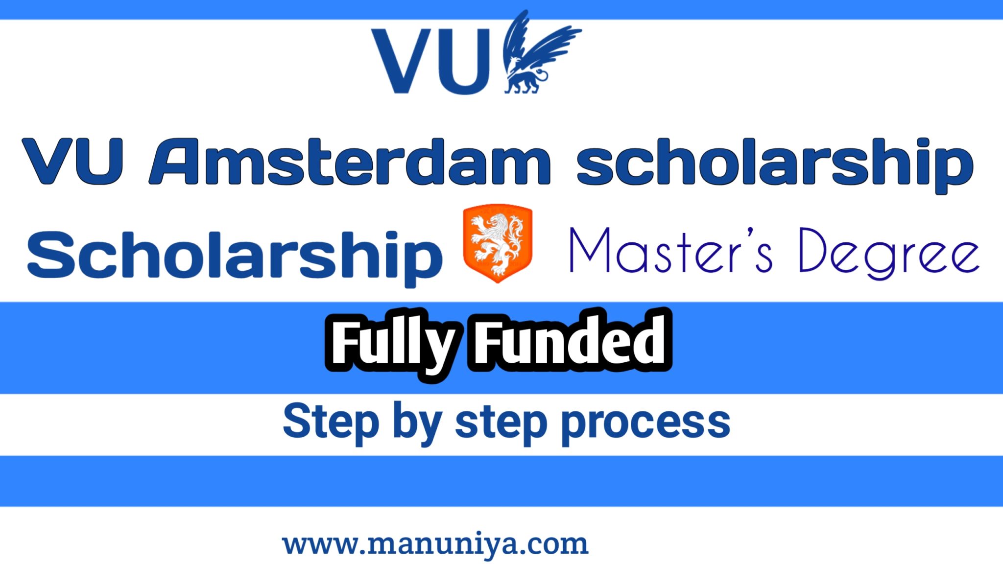 VU Amsterdam scholarship 2024 Fully Funded In Netherland